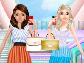 夏のファッションガールショッピング